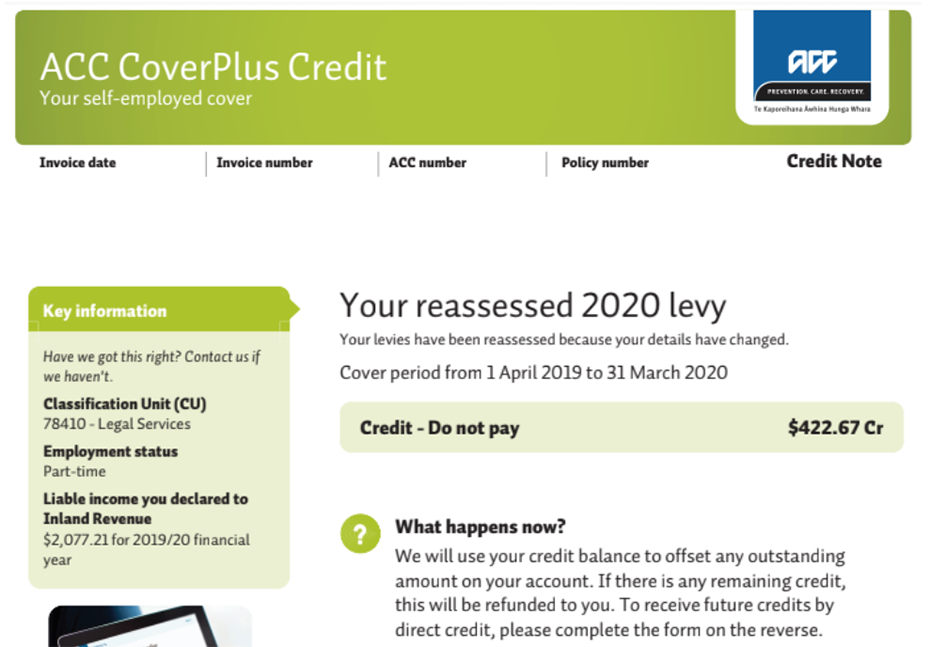 ACC How to understand your ACC Invoice Hnry Never think about tax